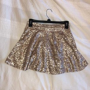 Gold skirt